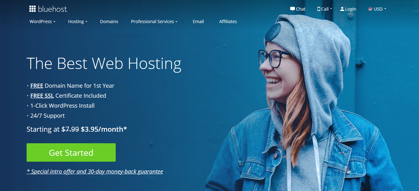 Bluehost Homepage