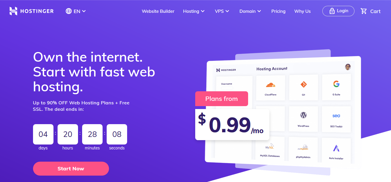hostinger home